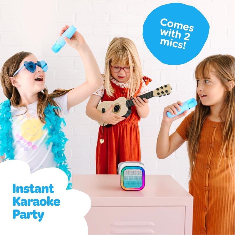 Move2Play , Mini Karaoke Machine for Kids | Built-in 20+ Songs | Bluetooth Speaker with Microphones | Voice Effects | Toddler Music Toy | Christmas Stocking Stuffer | Girls & Boys Age 2, 3, 4, 5, 6+ - Image 2